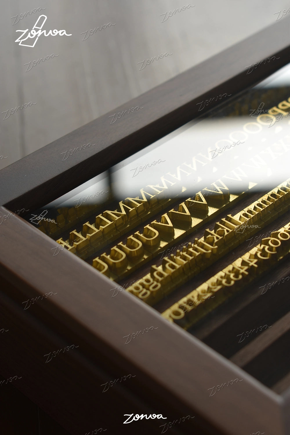 ZORVOA 6mm Hot Foil Stamping Letter Set