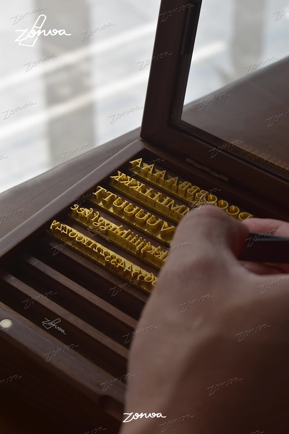 ZORVOA 6mm Hot Foil Stamping Letter Set