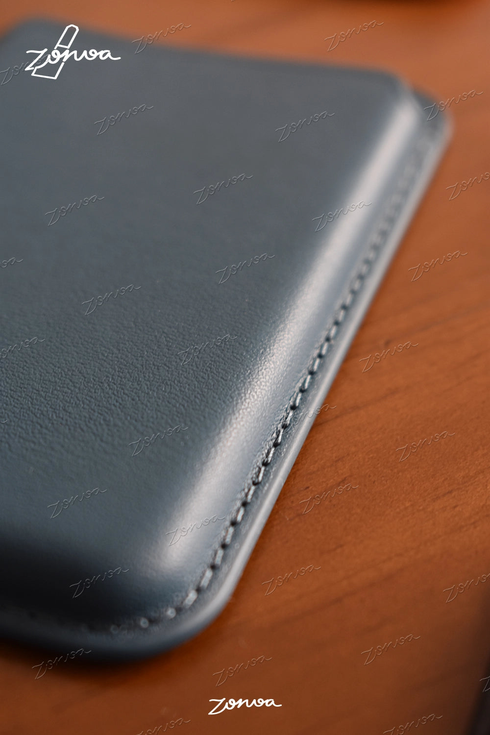 ZORVOA Leather Magnetic Phone Card Holder